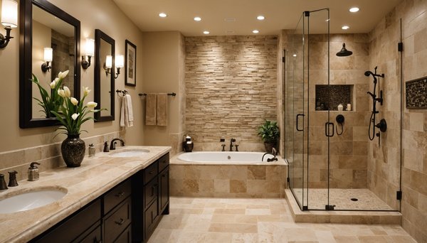 Découvrez les avantages du travertin pour moderniser votre salle de bain